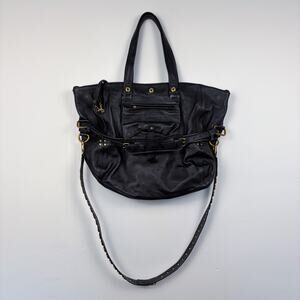 Jerome Dreyfuss Billy Studded Leather Tote Black